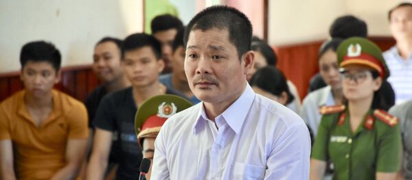 Bị cáo Lê Quốc Bình tại phiên tòa xét xử sơ thẩm.  - Sputnik Việt Nam