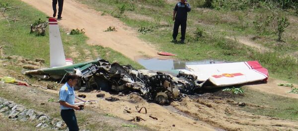 Sáng 14/6, một máy bay của Trường Sĩ quan không quân (đóng tại thành phố Nha Trang, tỉnh Khánh Hòa) trong quá trình bay huấn luyện, đã rơi tại xã Suối Tân, huyện Cam Lâm, tỉnh Khánh Hòa, cách thành phố Nha Trang khoảng 30 km về hướng Tây Nam. Sáng 14/6, một máy bay của Trường Sĩ quan không quân (đóng tại thành phố Nha Trang, tỉnh Khánh Hòa) trong quá trình bay huấn luyện, đã rơi tại xã Suối Tân, huyện Cam Lâm, tỉnh Khánh Hòa, cách thành phố Nha Trang khoảng 30 km về hướng Tây Nam. - Sputnik Việt Nam