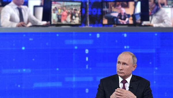 Giao lưu trực tuyến với Tổng thống Vladimir Putin 2019 - Sputnik Việt Nam