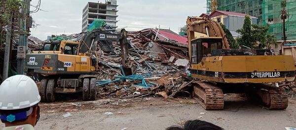 Sập nhà 7 tầng ở Campuchia - Sputnik Việt Nam