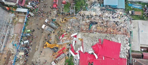 vụ sập nhà cao tầng ở Campuchia - Sputnik Việt Nam