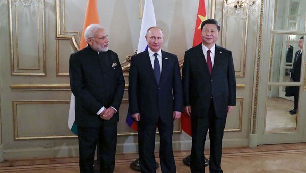 Vladimir Putin, Tập Cận Bình, Narendra Modi, G-20 - Sputnik Việt Nam