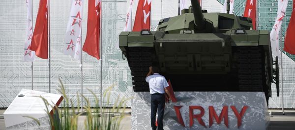 Xe tăng T-14 “Armata” tại Diễn đàn Kỹ thuật-Quân sự Quốc tế Army-2019 - Sputnik Việt Nam
