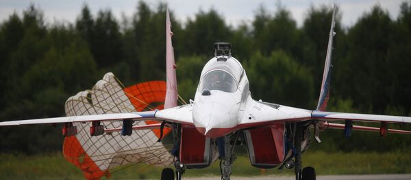 Máy bay chiến đấu MiG-29 tại Diễn đàn kỹ thuật quân sự quốc tế Army-2019 - Sputnik Việt Nam