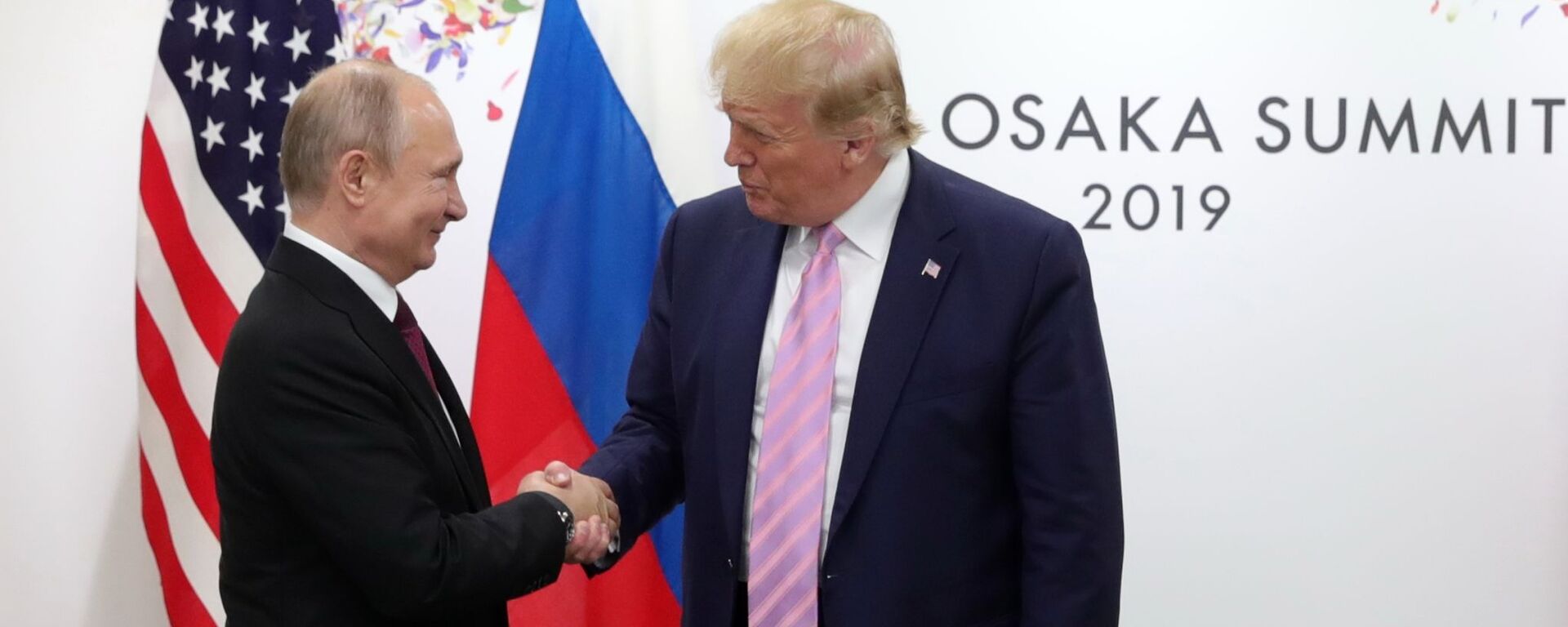 Сuộc hội đàm giữa hai ông Putin và Trump bên lề G20 ở Osaka - Sputnik Việt Nam, 1920, 17.11.2024