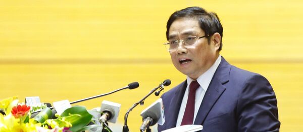 Ông Phạm Minh Chính, Trưởng ban Tổ chức Trung ương, phát biểu tại hội nghị. - Sputnik Việt Nam