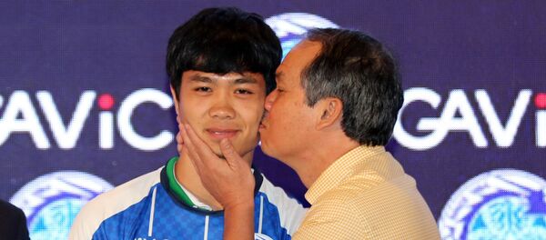 Bầu Đức và Công Phượng - Sputnik Việt Nam