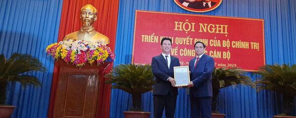  Ông Đặng Quốc Khánh được bổ nhiệm giữ chức Bí thư Tỉnh ủy Hà Giang. - Sputnik Việt Nam