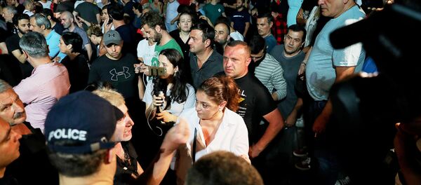 Biểu tình chống kênh truyền hình Rustavi 2 ở Tbilisi - Sputnik Việt Nam