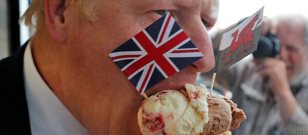 Ứng cử viên thủ tướng của đảng bảo thủ Vương quốc Anh, ông Boris Johnson trước khi bắt đầu cuộc tranh luận với bộ trưởng ngoại giao Jeremy Hunt Ứng cử viên thủ tướng của đảng bảo thủ Vương quốc Anh, ông Boris Johnson trước khi bắt đầu cuộc tranh luận với bộ trưởng ngoại giao Jeremy Hunt - Sputnik Việt Nam