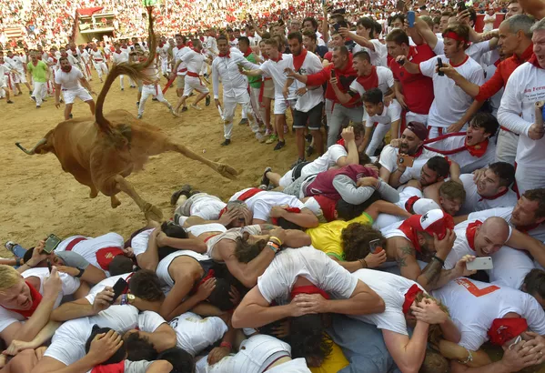 Cuộc đua bò tót trong lễ hội San Fermin tại thành phố Pamplona của Tây Ban Nha Cuộc đua bò tót trong lễ hội San Fermin tại thành phố Pamplona của Tây Ban Nha - Sputnik Việt Nam