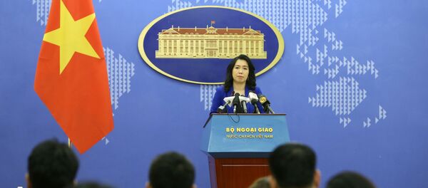 Người Phát ngôn Bộ Ngoại giao Lê Thị Thu Hằng trả lời câu hỏi của phóng viên trong nước và quốc tế. Người Phát ngôn Bộ Ngoại giao Lê Thị Thu Hằng trả lời câu hỏi của phóng viên trong nước và quốc tế. - Sputnik Việt Nam
