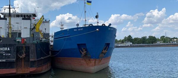 Tàu chở dầu Nika Spirit của Nga tại cảng Izmail ở tỉnh Odessa Tàu chở dầu Nika Spirit của Nga tại cảng Izmail ở tỉnh Odessa - Sputnik Việt Nam