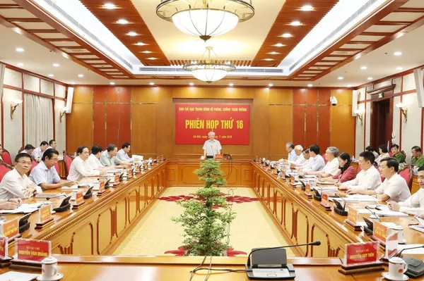 Tổng Bí thư Nguyễn Phú Trọng chủ trì họp phòng, chống tham nhũng Tổng Bí thư Nguyễn Phú Trọng chủ trì họp phòng, chống tham nhũng - Sputnik Việt Nam
