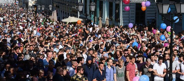 Сuộc biểu tình trái phép ở Moskva - Sputnik Việt Nam