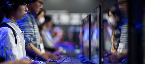 Khách tham quan tại Tokyo Game Show ở Nhật Bản Khách tham quan tại Tokyo Game Show ở Nhật Bản - Sputnik Việt Nam