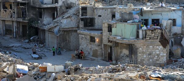 Tòa nhà bị phá hủy ở Damascus - Sputnik Việt Nam