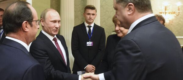 Piotr Poroshenko và Vladimir Putin - Sputnik Việt Nam