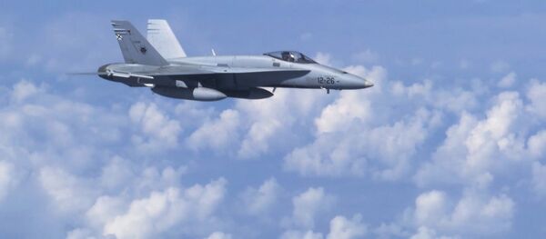 Máy bay chiến đấu F-18 của NATO đã cố gắng tiếp cận chuyên cơ của Bộ trưởng Quốc phòng Nga Sergei Shoigu  - Sputnik Việt Nam