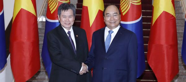  Thủ tướng Nguyễn Xuân Phúc tiếp Tổng Thư ký ASEAN - Sputnik Việt Nam