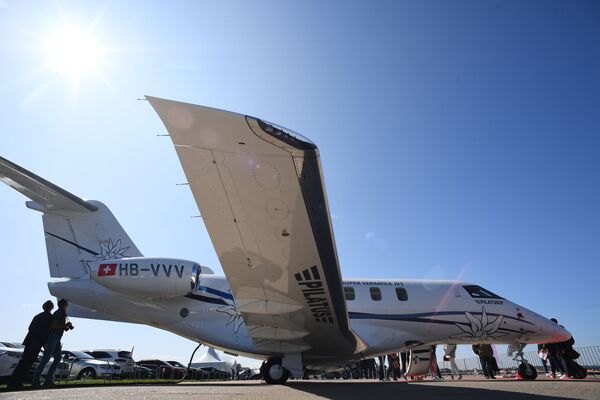 Máy bay Pilatus PC-24 tại Triển lãm Hàng không và Vũ trụ Quốc tế MAKS-2019 - Sputnik Việt Nam