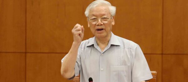 Tổng Bí thư, Chủ tịch nước Nguyễn Phú Trọng phát biểu kết luận cuộc họp.  - Sputnik Việt Nam