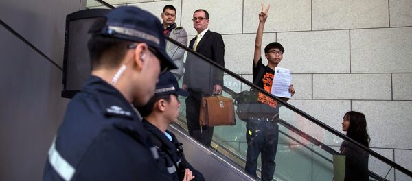 Nhà hoạt động chính trị, lãnh đạo đảng Demosisto Joshua Wong - Sputnik Việt Nam