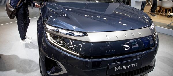 Nhà sản xuất ô tô Trung Quốc Byton đã trình diễn mô hình xe sản xuất hàng loạt của mình, được gọi là M-Byte - Sputnik Việt Nam