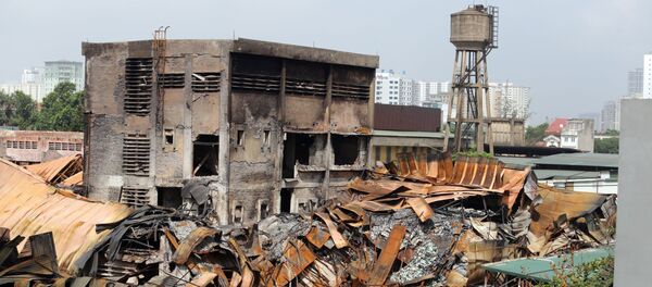 Phạm vi tiêu tẩy rộng hơn 6.000 m2 gồm cả trong và ngoài Công ty Rạng Đông. Bộ tư lệnh Hóa học là đơn vị trực tiếp sử dụng thiết bị và công nghệ để làm việc này.  - Sputnik Việt Nam