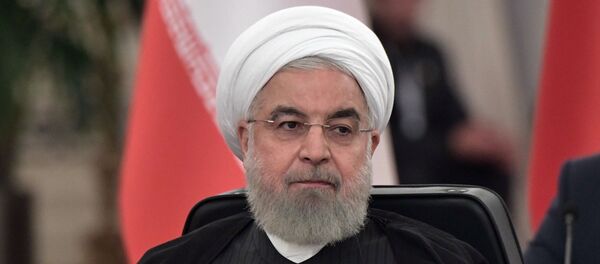 Tổng thống Iran Hassan Rouhani tại Hội nghị thượng đỉnh Nga-Thổ Nhĩ Kỳ-Iran về Syria ở Ankara - Sputnik Việt Nam