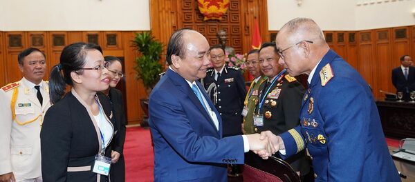 Thủ tướng tiếp các Trưởng đoàn dự Hội nghị Tư lệnh Cảnh sát các nước ASEAN lần thứ 39 tại Việt Nam - Sputnik Việt Nam