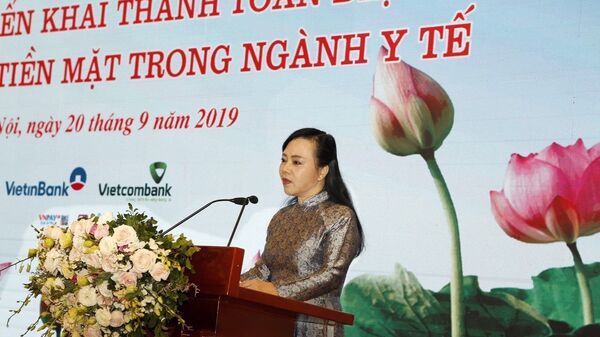 Bộ trưởng Bộ Y tế Nguyễn Thị Kim Tiến phát biểu. - Sputnik Việt Nam