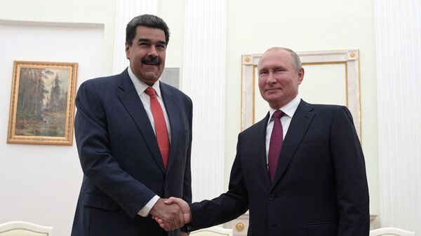 Tổng thống Venezuela Nicolas Maduro và Tổng thống Nga Vladimir Putin - Sputnik Việt Nam