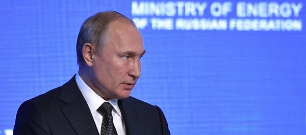Tổng thống Nga Vladimir Putin tham gia diễn đàn Tuần Năng lượng Nga - Sputnik Việt Nam