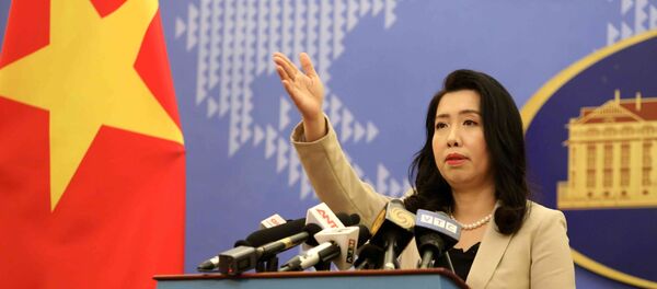 Người Phát ngôn Bộ Ngoại giao Lê Thị Thu Hằng trả lời báo chí và thông báo một số hoạt động đối ngoại của Việt Nam trong thời gian tới. - Sputnik Việt Nam