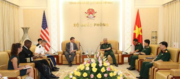 Quang cảnh buổi tiếp.  - Sputnik Việt Nam