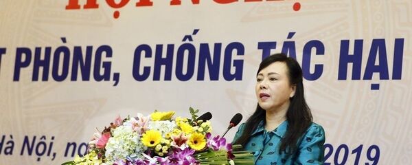 Bộ trưởng Bộ Y tế Nguyễn Thị Kim Tiến phát biểu. Bộ trưởng Bộ Y tế Nguyễn Thị Kim Tiến phát biểu. - Sputnik Việt Nam