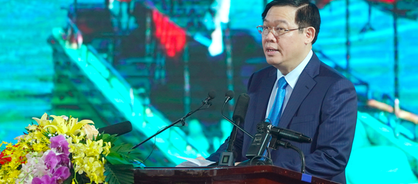 Phó Thủ tướng Vương Đình Huệ phát biểu khai mạc hội nghị. - Sputnik Việt Nam