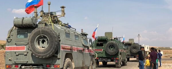 Cảnh sát quân sự Nga tại khu vực miền Bắc Syria  - Sputnik Việt Nam