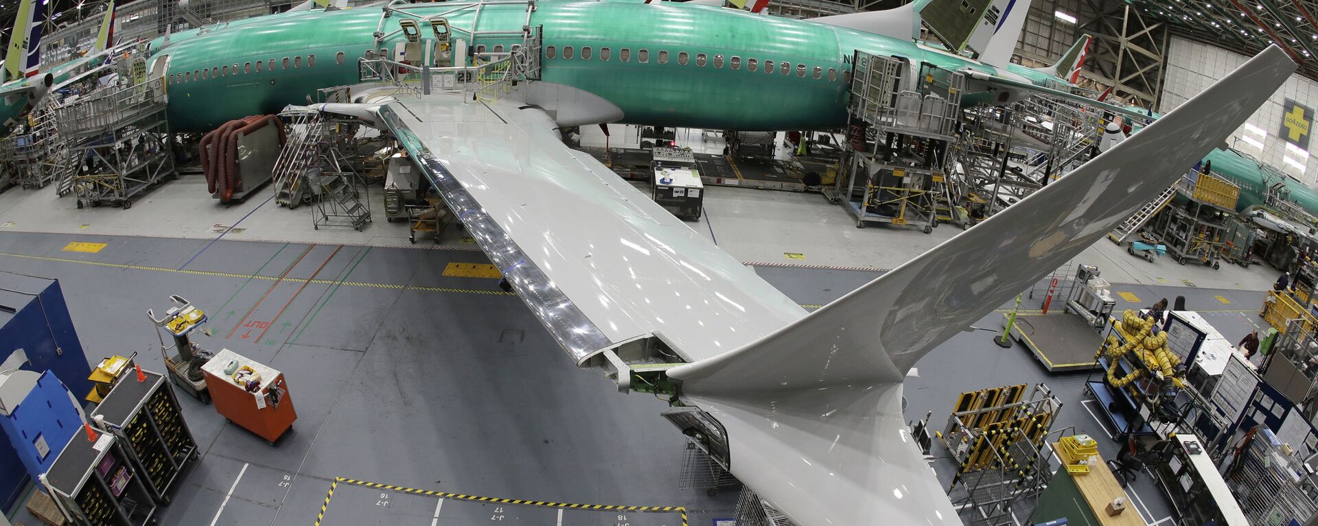 Máy bay Boeing 737 MAX 8 tại nhà máy Boeing 737 ở Renton, Hoa Kỳ - Sputnik Việt Nam, 1920, 06.08.2021