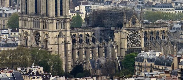 Nhà thờ Đức Bà Paris sau vụ hỏa hoạn đêm 15 tháng 4 năm 2019 Nhà thờ Đức Bà Paris sau vụ hỏa hoạn đêm 15 tháng 4 năm 2019 - Sputnik Việt Nam