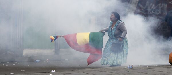 Nữ công dân Bolivia, người ủng hộ Cựu Tổng thống Evo Morales - Sputnik Việt Nam