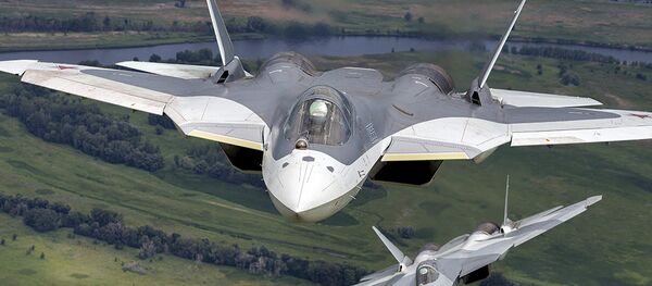 Máy bay chiến đấu Sukhoi Su-57 từ dự án PAK FA Máy bay chiến đấu Sukhoi Su-57 từ dự án PAK FA - Sputnik Việt Nam