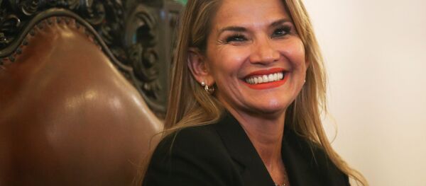 Tổng thống lâm thời của Bolivia Janine Agnes Tổng thống lâm thời của Bolivia Janine Agnes - Sputnik Việt Nam