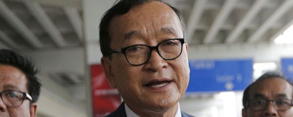 Lãnh đạo Đảng Cứu quốc Quốc gia Campuchia Sam Rainsy - Sputnik Việt Nam