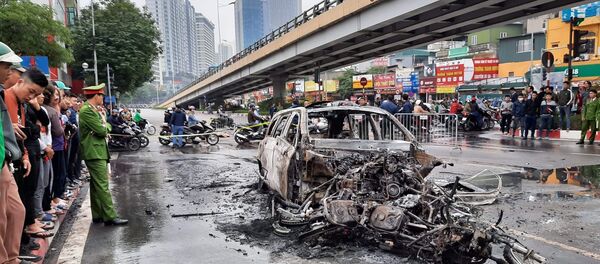 Hiện trường vụ tai nạn. - Sputnik Việt Nam