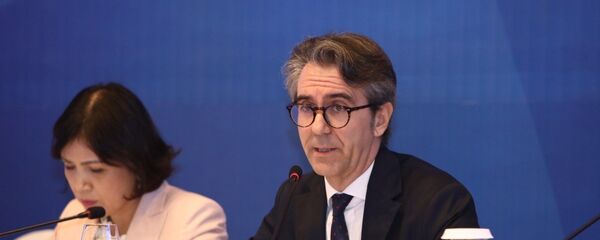  Ông Giorgio Aliberti, Đại sứ, Trưởng Phái đoàn Liên minh châu Âu tại Việt Nam phát biểu. - Sputnik Việt Nam