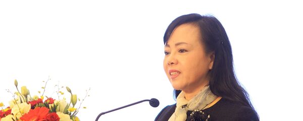Bộ trưởng Bộ Y tế Nguyễn Thị Kim Tiến phát biểu tại hội nghị. - Sputnik Việt Nam