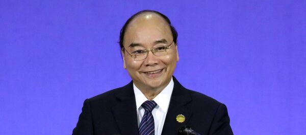 Thủ tướng Nguyễn Xuân Phúc phát biểu tại phiên bế mạc Hội nghị thượng đỉnh CEO ASEAN-Hàn Quốc. - Sputnik Việt Nam