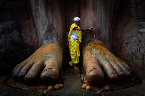 Bức ảnh Đền Shravanabelagola của Vinod Kumar Kulkarni, người vào chung kết Historic Photographer of the Year 2019 - Sputnik Việt Nam